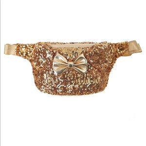 Loungefly Gold Sequin Minnie Mouse Fanny pack